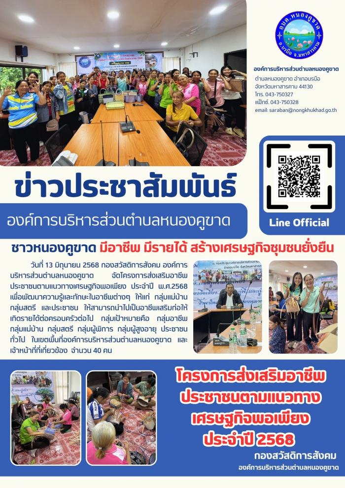 โครงการส่งเสริมอาชีพประชาชนตามแนวทางเ...